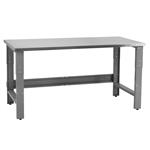 BenchPro Roosevelt Workbench, Stainless Steel Top, 1,200 lb Cap., Gray